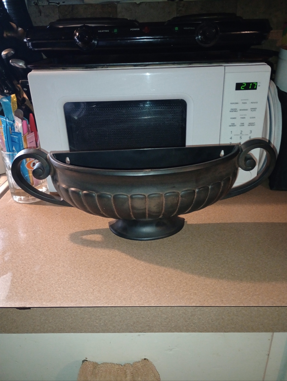 Vintage Syroco Brown Plastic Wall Planter